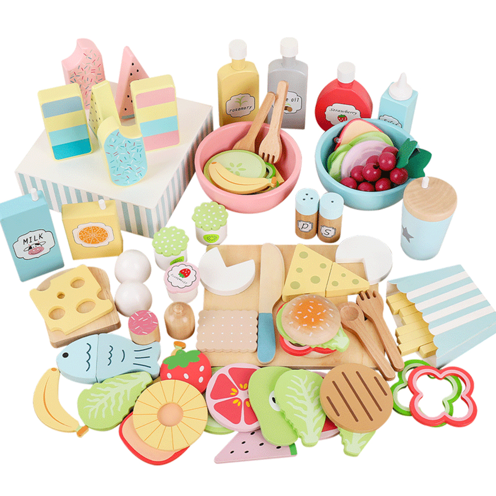 Baby Food Under 1 Year - Wooden Kitchen toy role play food