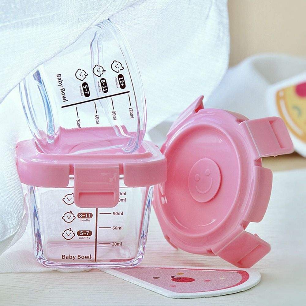 Baby Food Jars Glass - 170ml Frozen Baby Food Glass Cup
