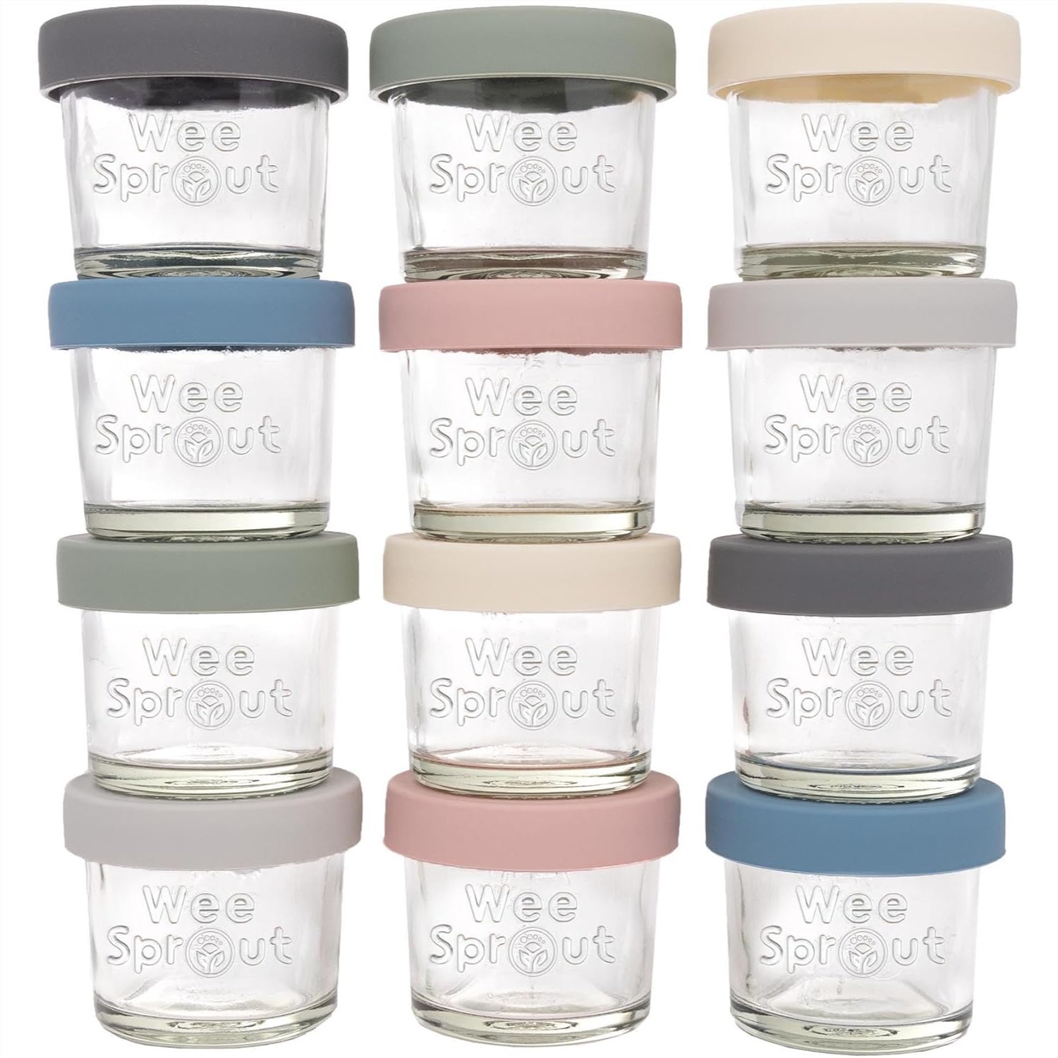 Baby Food Jars Glass - Glass Baby Food Storage Jars with