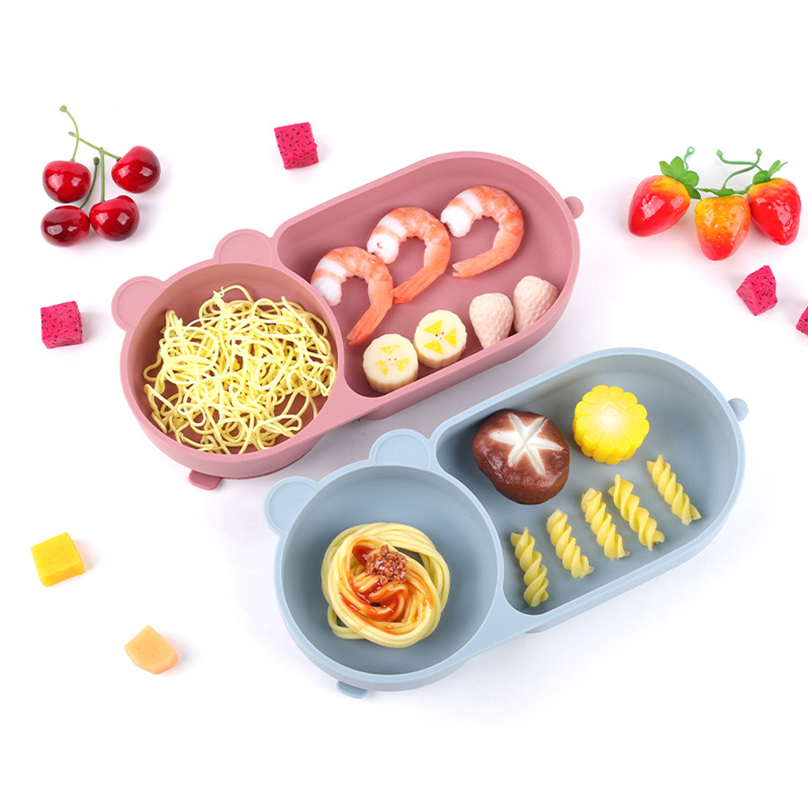 Baby Silicone Suction Cup Bowl - Baby Food Chopper บทวิจารณ์และราคา