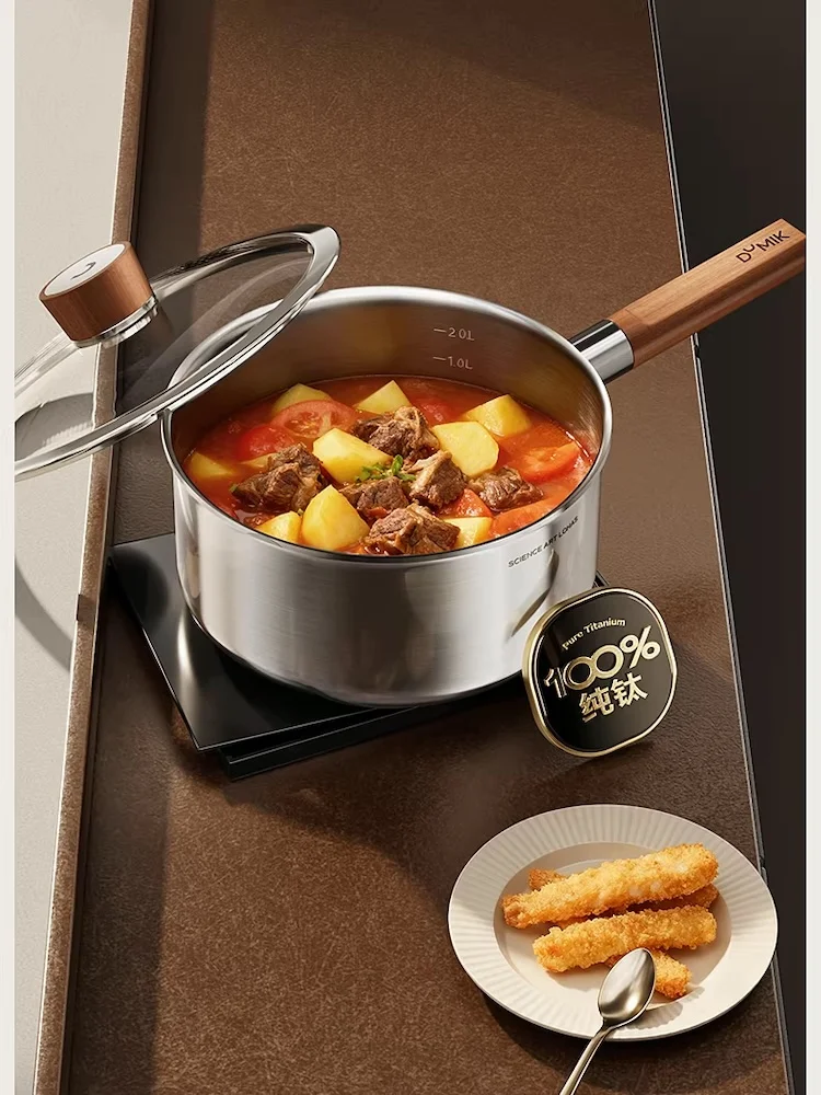 Pure titanium milk pot Baby co - Baby Food With Iron บทวิจารณ์และราคา