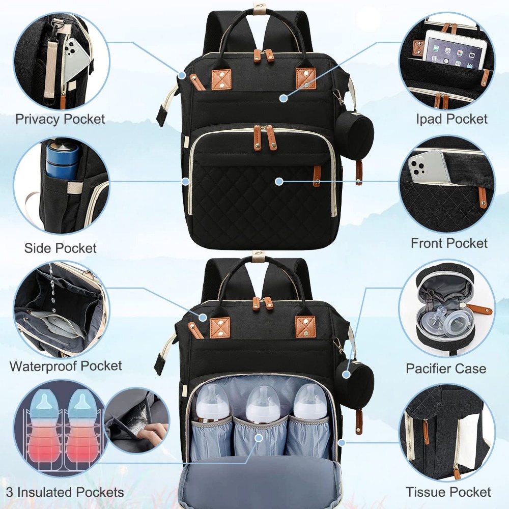 Multifunctional Diaper Bag Bac - Baby Puree Pouch บทวิจารณ์และราคา