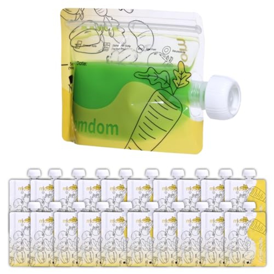 Pack Reusable Baby Food Pouche - Baby Food Organic Pouches บทวิจารณ์และราคา