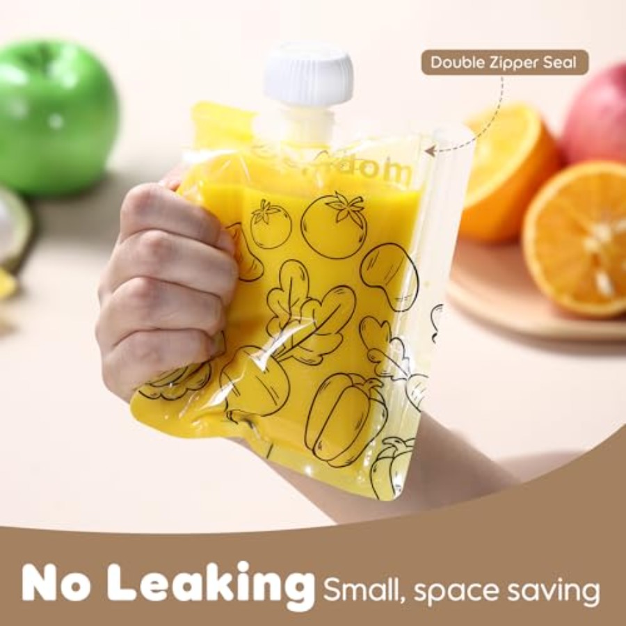 Pack Reusable Baby Food Pouche - Baby Food Organic Pouches บทวิจารณ์และราคา