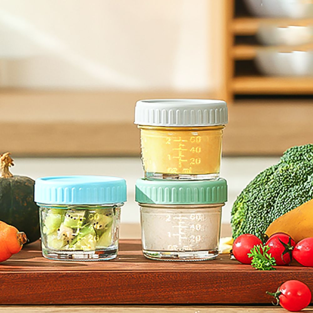 6pcs Mason Jar Glass Baby Food - Baby Food Jars Glass บทวิจารณ์และราคา