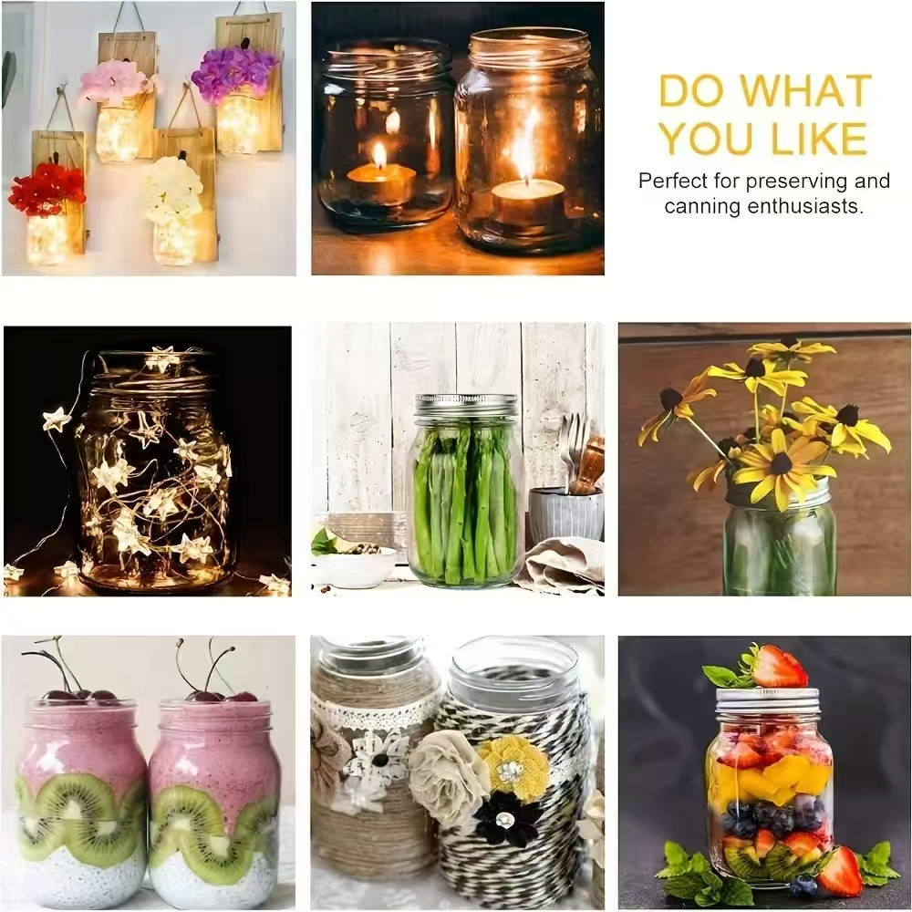 6Pcs, 12Pcs, 500Ml/16Oz, Glass - Baby Food Jars Glass บทวิจารณ์และราคา