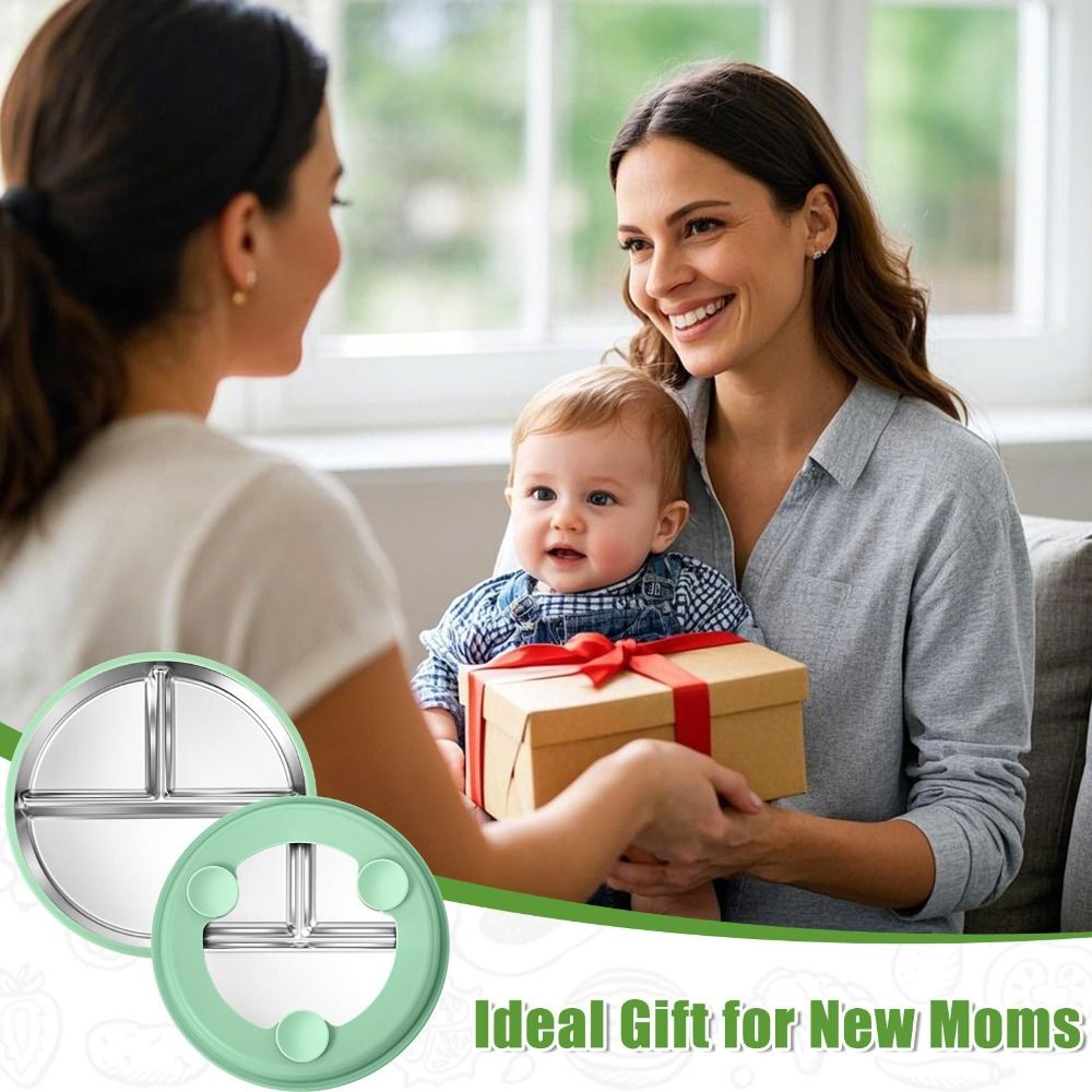 New Stainless Steel Plate with - Plate Suction Toddler บทวิจารณ์และราคา