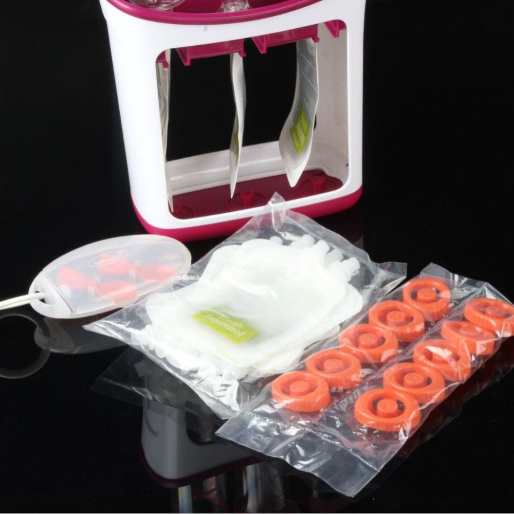 10Pcs Manual Baby Fruit Puree  - Baby Puree Pouch บทวิจารณ์และราคา