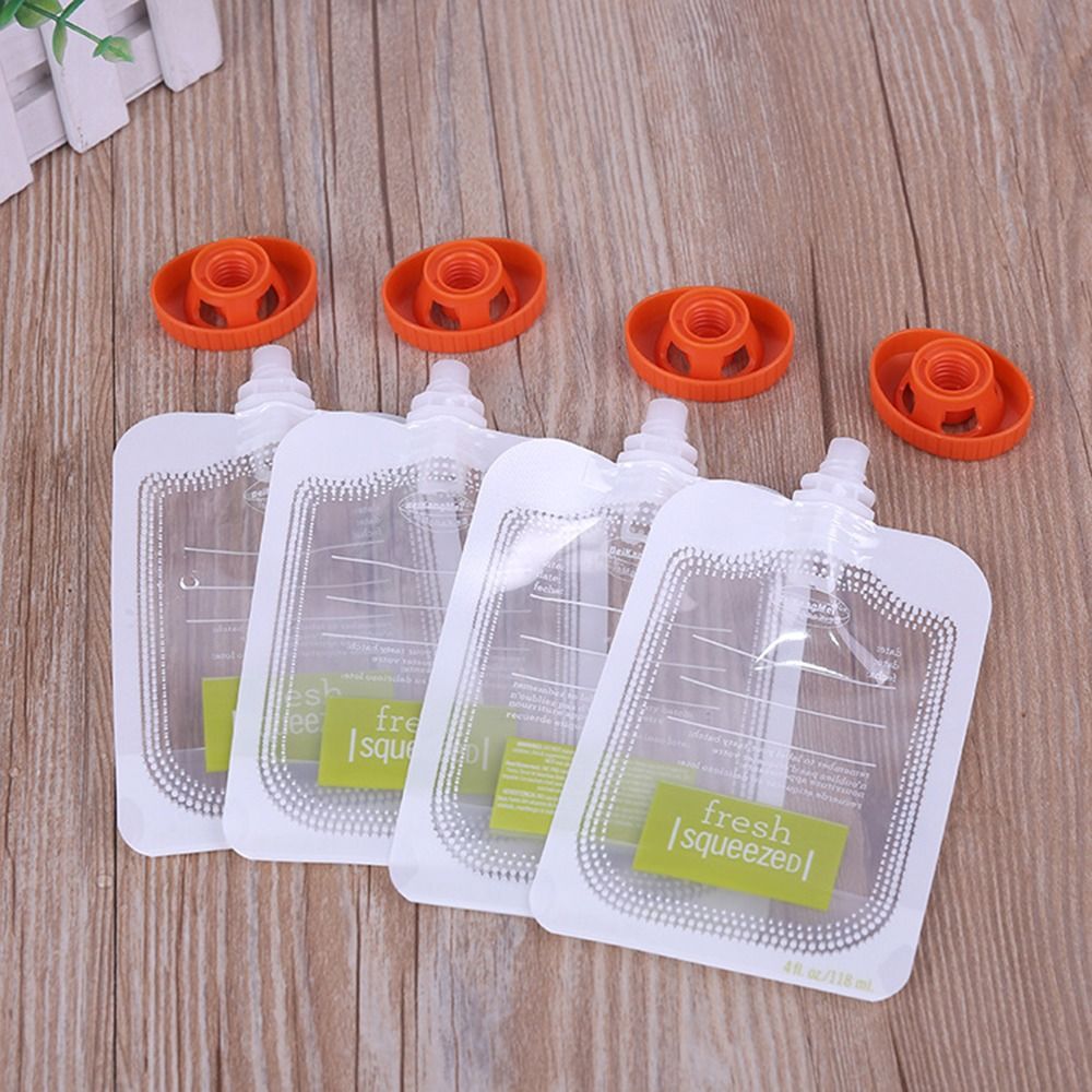 10Pcs Manual Baby Fruit Puree  - Baby Puree Pouch บทวิจารณ์และราคา