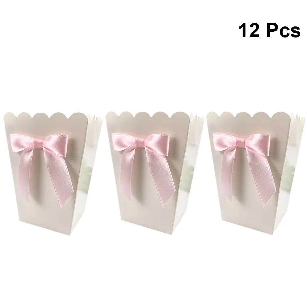 12pcs Pink Bow Popcorn Box Par - Baby Food Options บทวิจารณ์และราคา