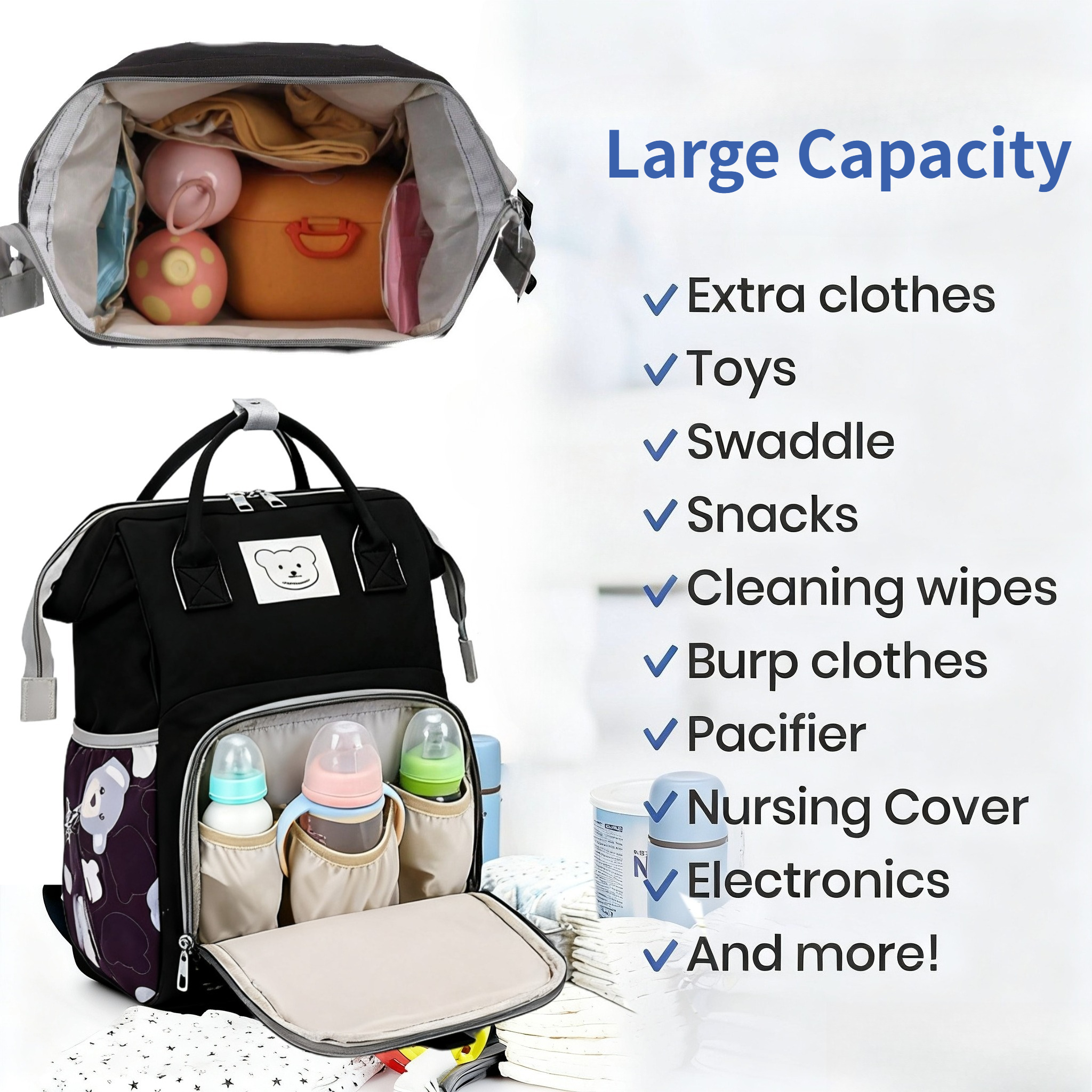 Diaper Bag for Baby Boys & Gir - Baby Puree Pouch บทวิจารณ์และราคา