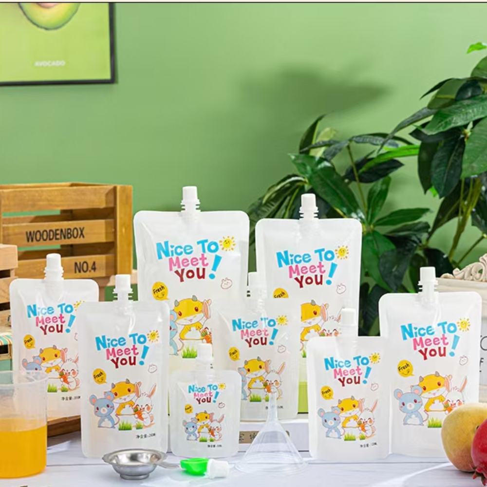 200ml  Baby Food Pouches Baby  - Baby Puree Pouch บทวิจารณ์และราคา
