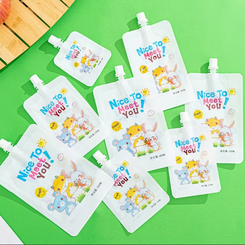 200ml  Baby Food Pouches Baby  - Baby Puree Pouch บทวิจารณ์และราคา