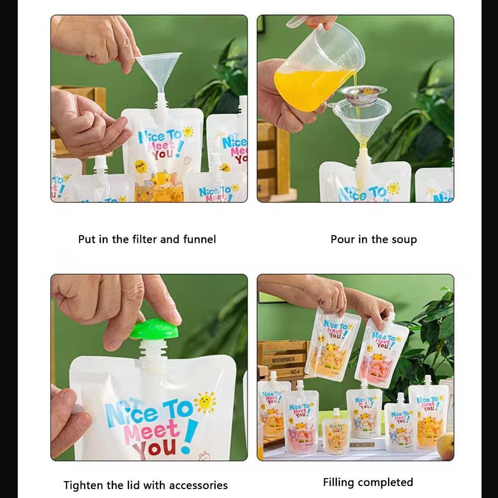 200ml  Baby Food Pouches Baby  - Baby Puree Pouch บทวิจารณ์และราคา