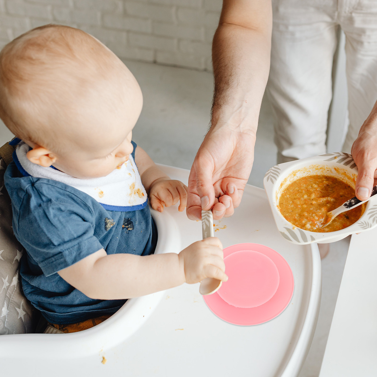3Pcs Baby Bowl Sucker Silicone - Plate Suction Toddler บทวิจารณ์และราคา
