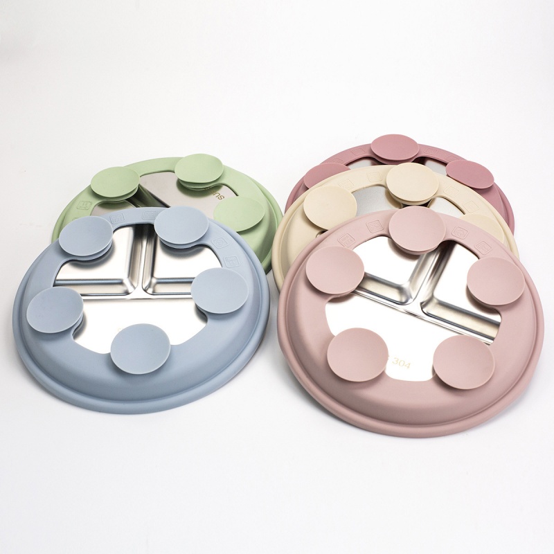 2pcs BPA Free Stainless Steel  - Plate Suction Toddler บทวิจารณ์และราคา