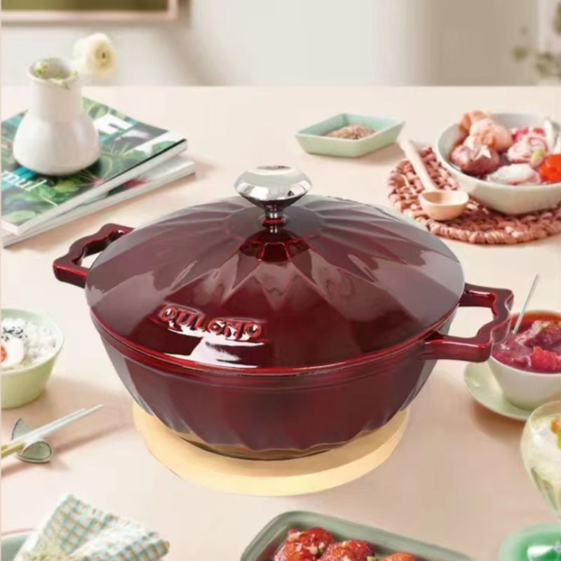 Enameled Cast Iron Dutch Oven  - Baby Food With Iron บทวิจารณ์และราคา