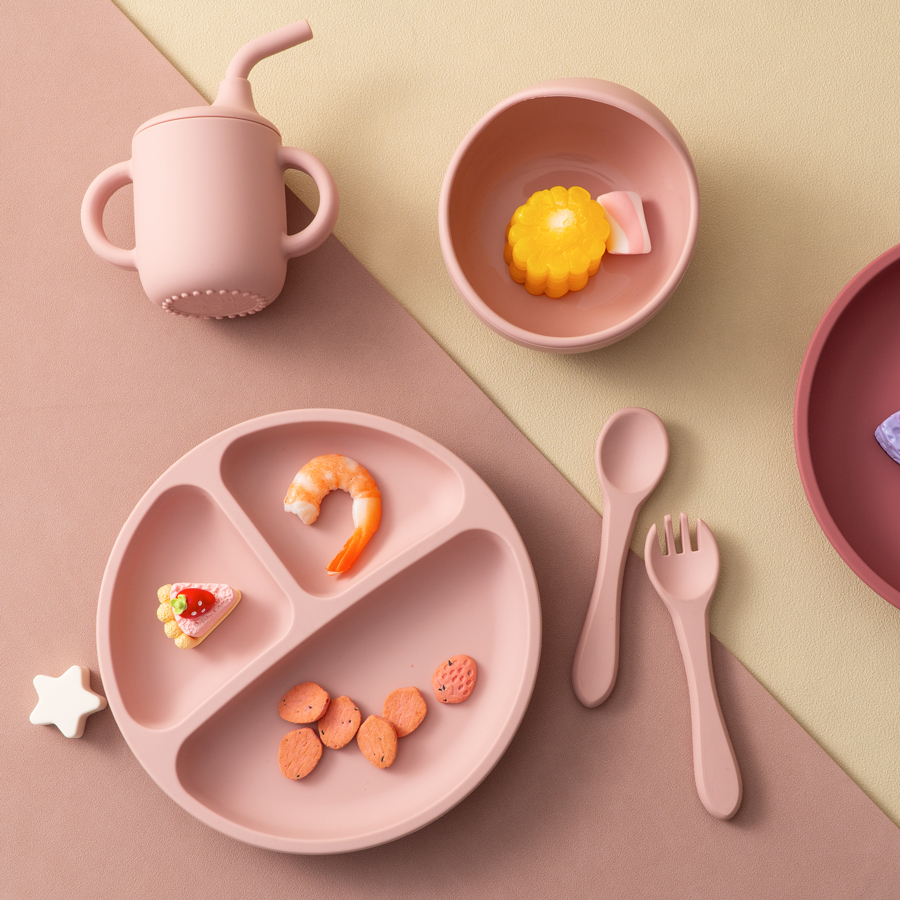 5PCS Baby Silicone Tableware S - Baby Food Chopper บทวิจารณ์และราคา
