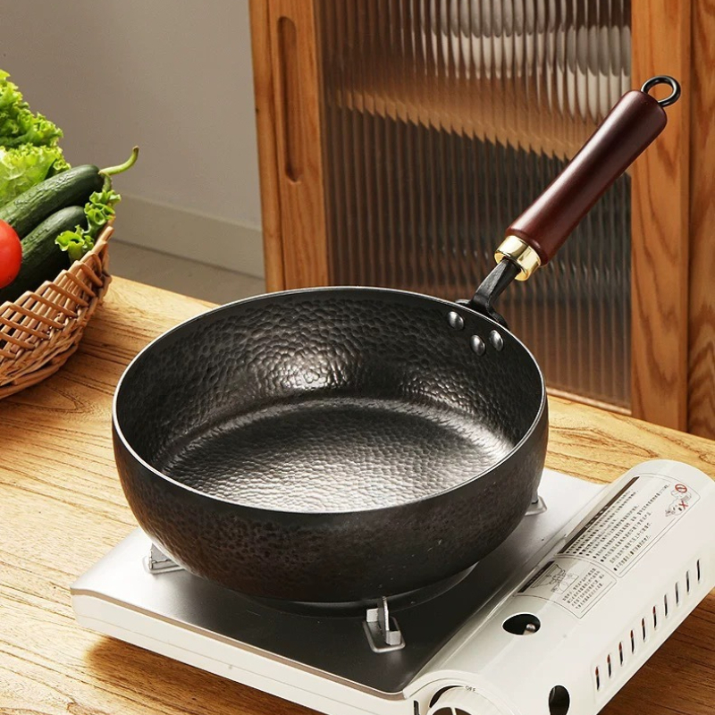 Hand Forged Iron Pan No Coatin - Baby Food With Iron บทวิจารณ์และราคา