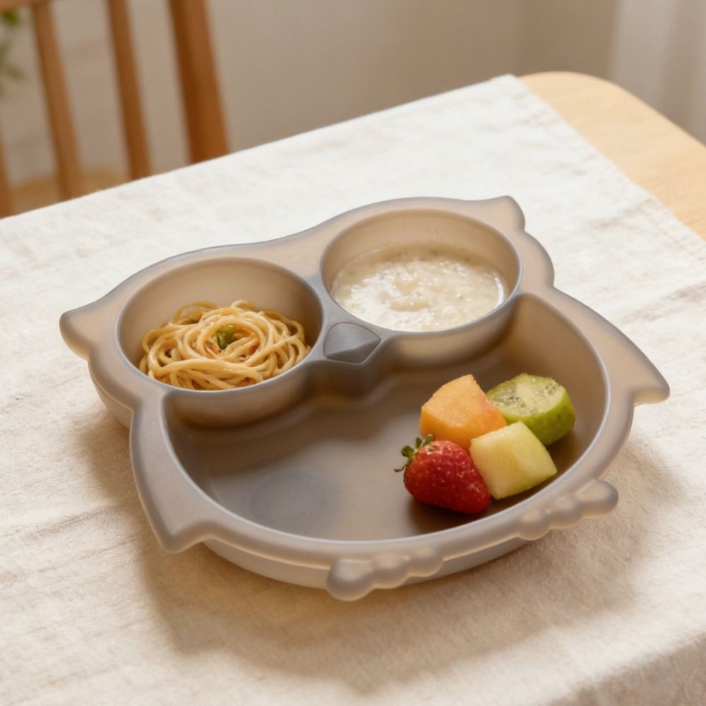 Owl Shape Toddler Suction Plat - Plate Suction Toddler บทวิจารณ์และราคา