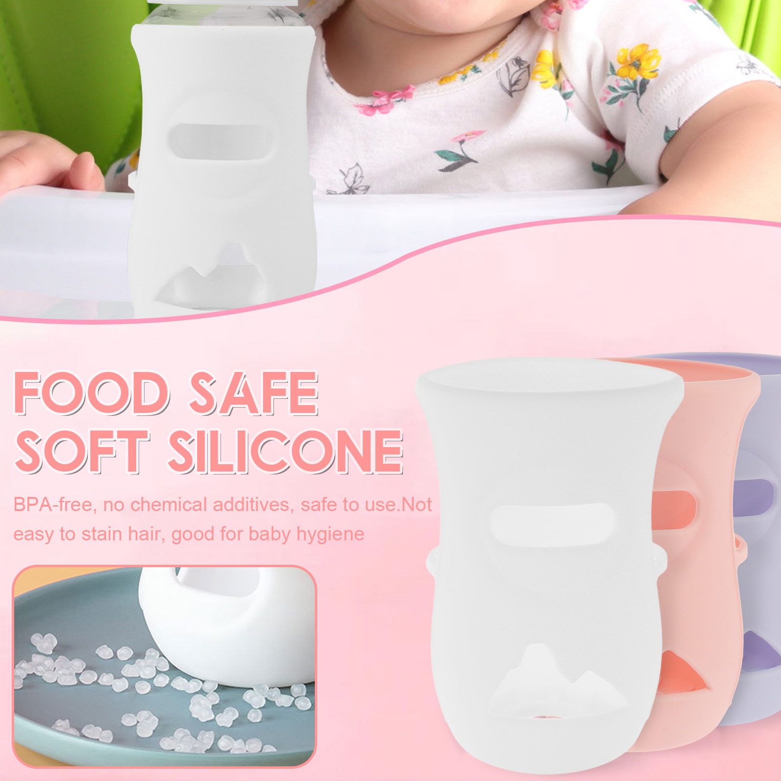 Silicone Sleeves Silicone Baby - Baby Food Stuff บทวิจารณ์และราคา