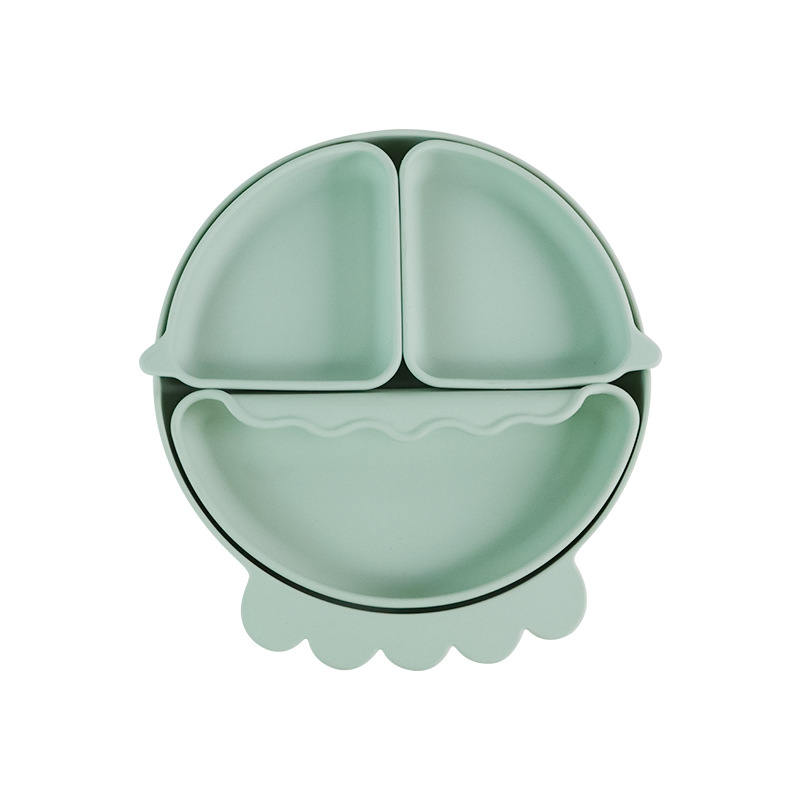 Baby Safe Silicone Dining Plat - Plate Suction Toddler บทวิจารณ์และราคา