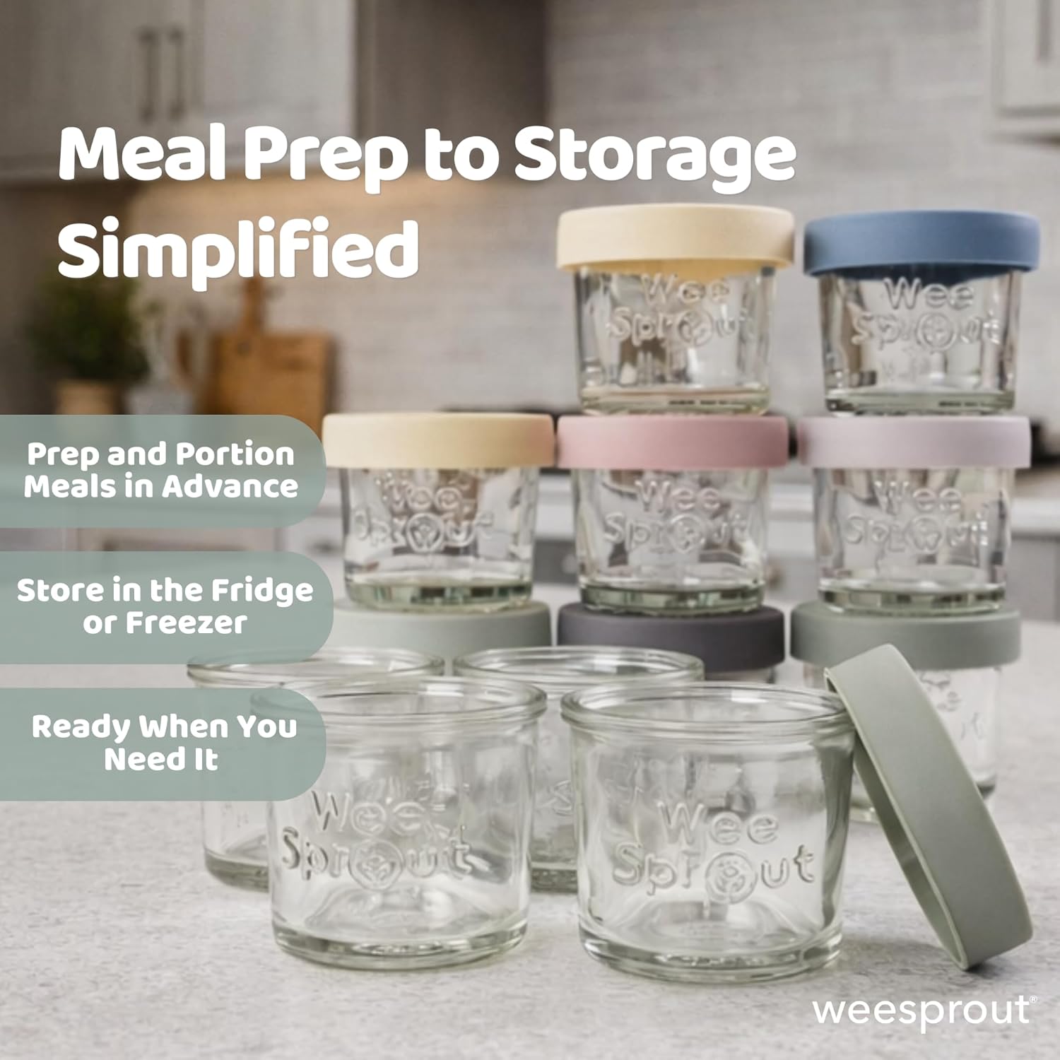Glass Baby Food Storage Jars w - Baby Food Jars Glass บทวิจารณ์และราคา