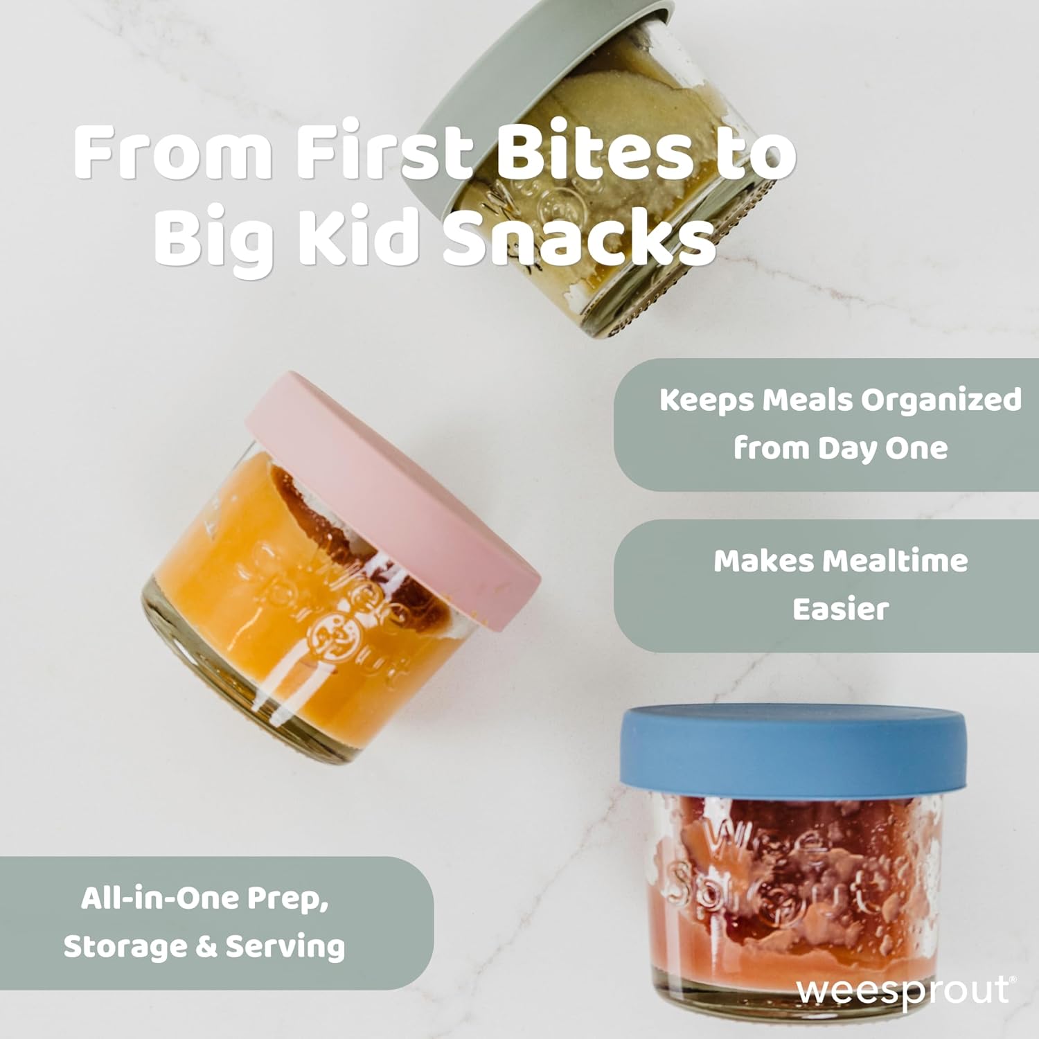 Glass Baby Food Storage Jars w - Baby Food Jars Glass บทวิจารณ์และราคา