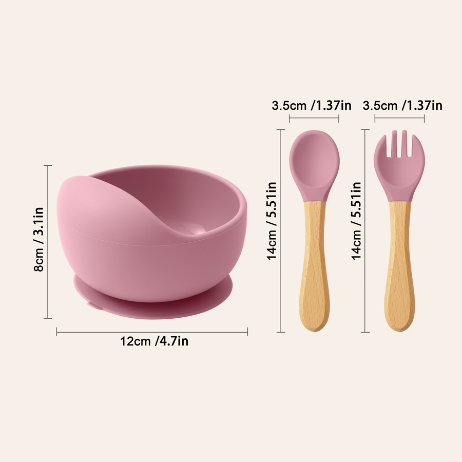 Mamaplan 3PCS Baby Silicone Fe - Plate Suction Toddler บทวิจารณ์และราคา