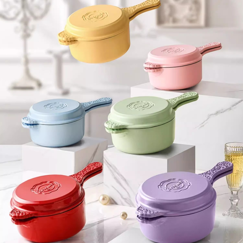 Vintage Design Enameled Saucep - Baby Food With Iron บทวิจารณ์และราคา