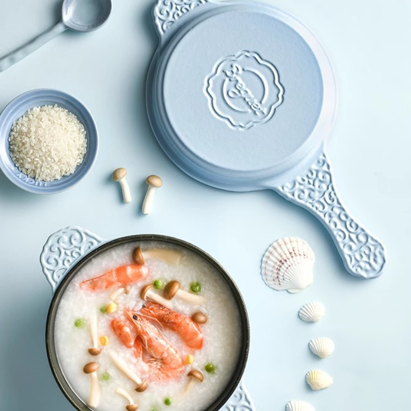 Vintage Design Enameled Saucep - Baby Food With Iron บทวิจารณ์และราคา