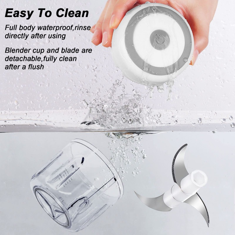 250ML Electric Garlic Grinder  - Baby Food Meat บทวิจารณ์และราคา
