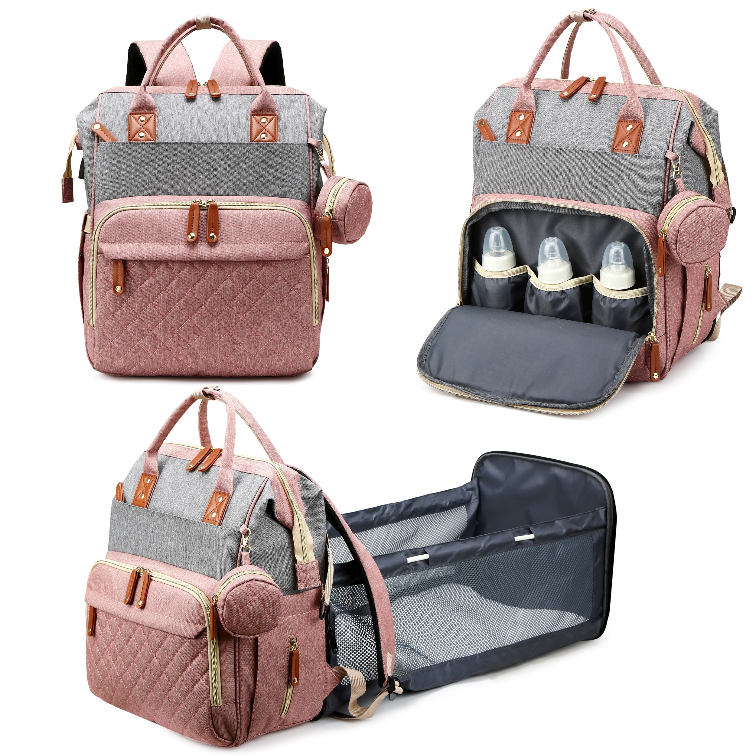 Baby Diaper Bag Backpack, Baby - Baby Puree Pouch บทวิจารณ์และราคา