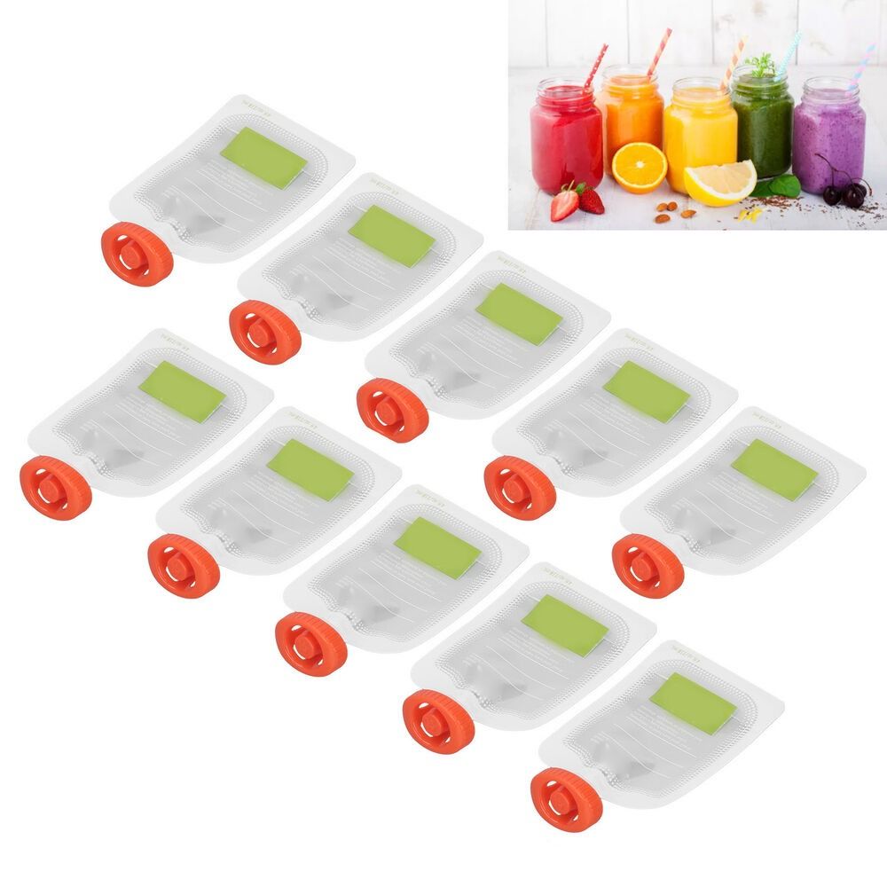 10Pcs Manual Fruit Puree Baby  - Baby Puree Pouch บทวิจารณ์และราคา