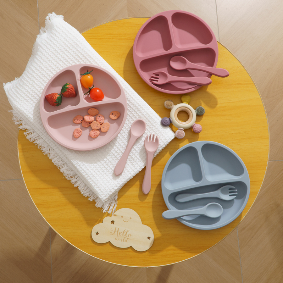 3PCS Children's Tableware Set  - Baby Food Chopper บทวิจารณ์และราคา