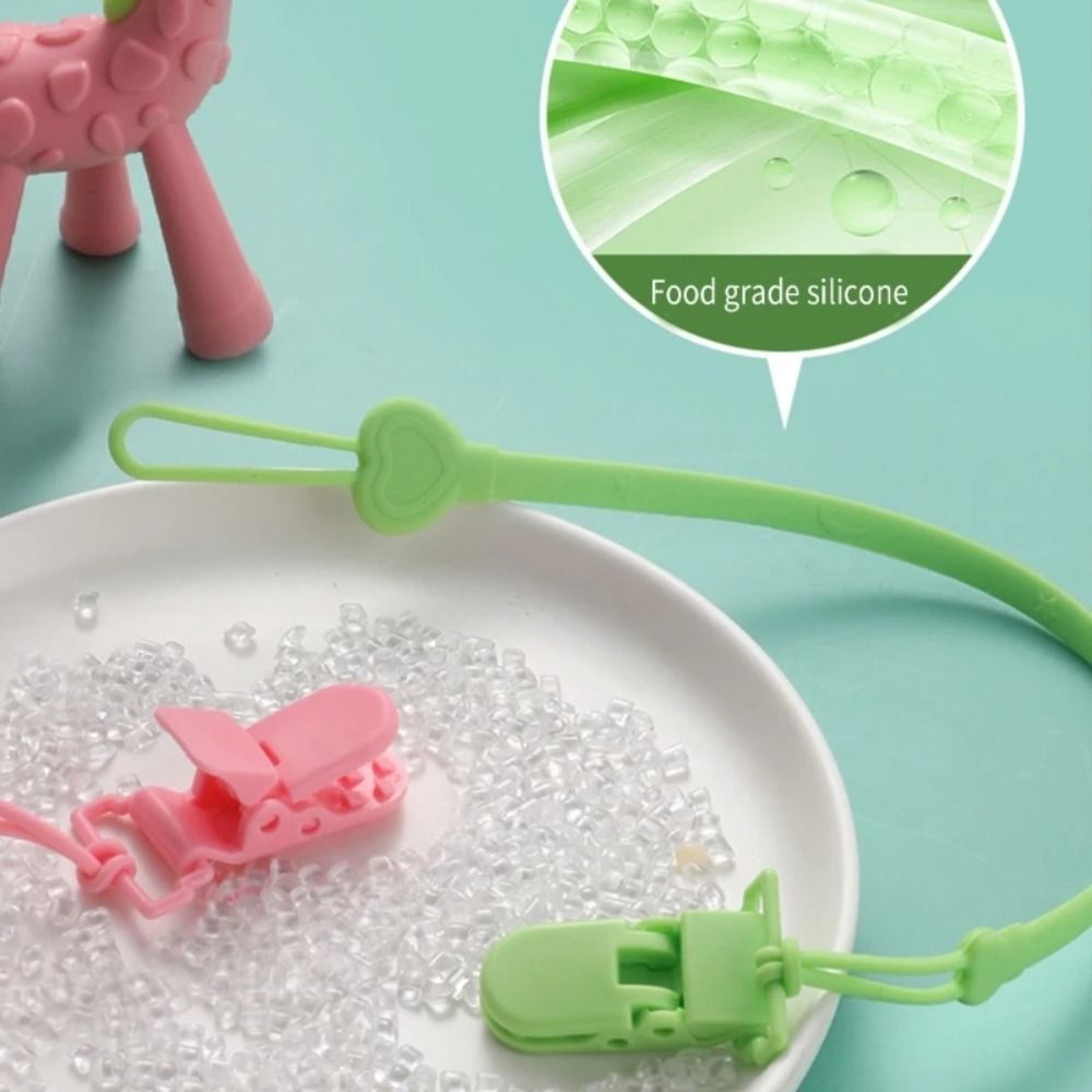 Silicone Pacifier Holder Clip  - Baby Food Stuff บทวิจารณ์และราคา