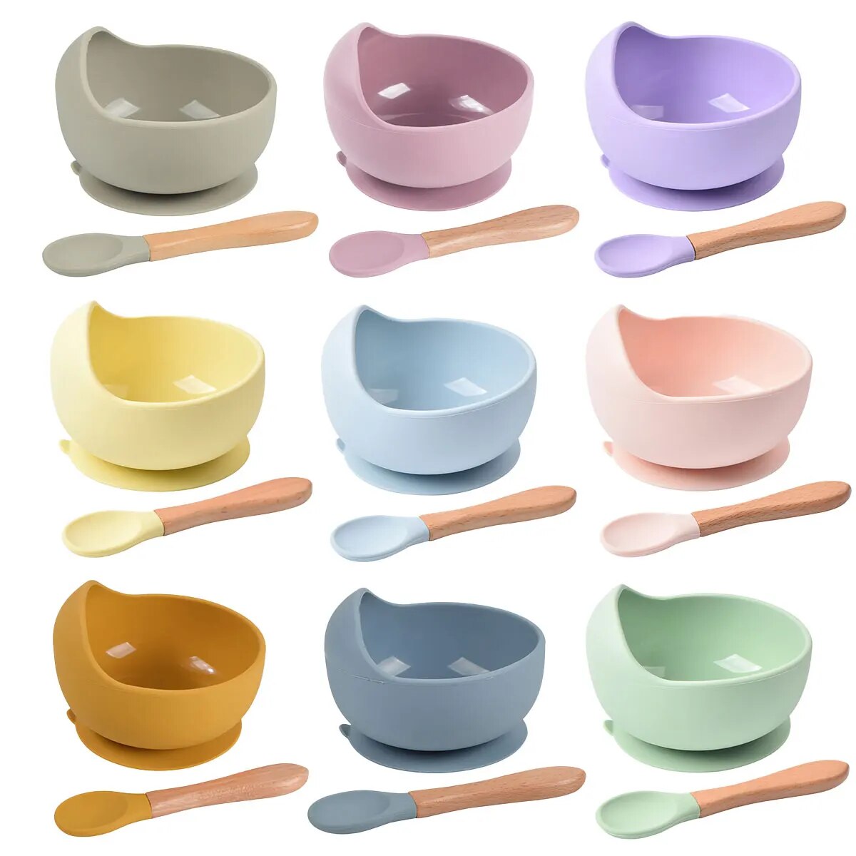 2PCS Silicone Baby Feeding Bow - Baby Food Chopper บทวิจารณ์และราคา