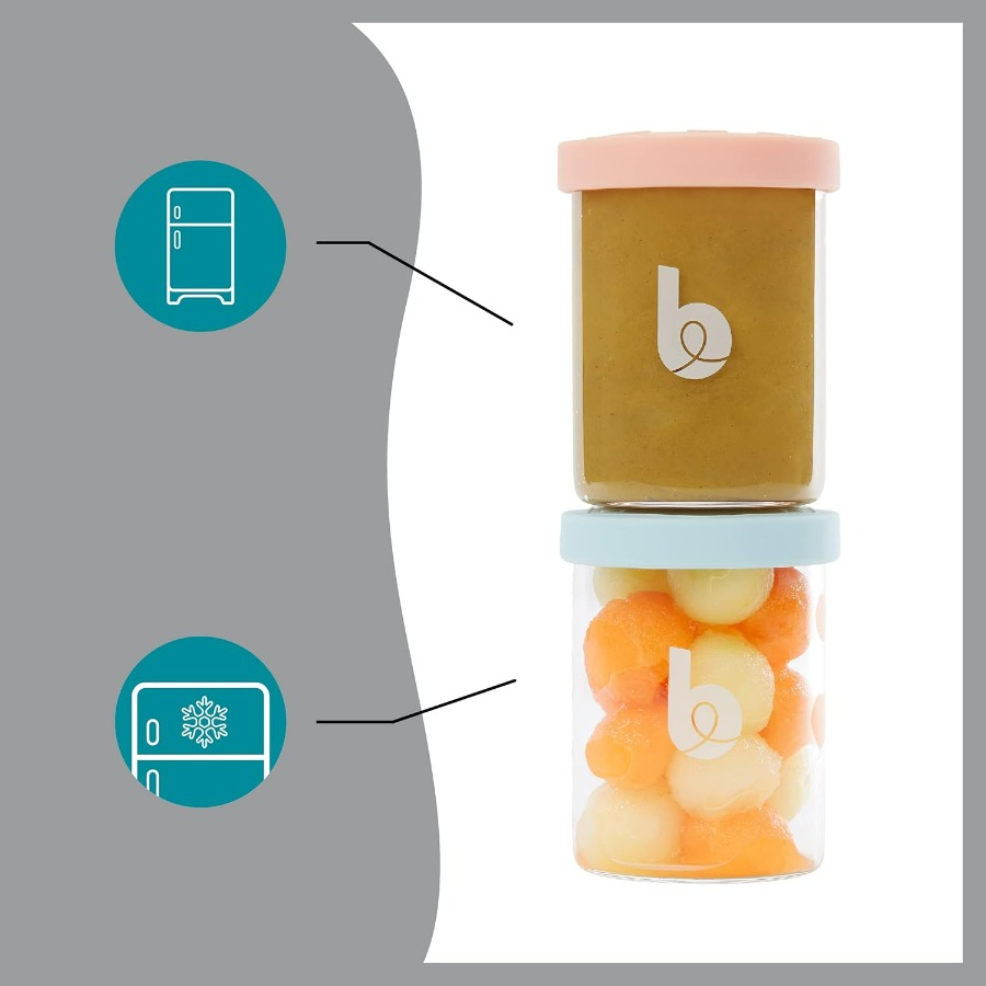 Baby Glass Food Jars Set of 6  - Baby Food Jars Glass บทวิจารณ์และราคา