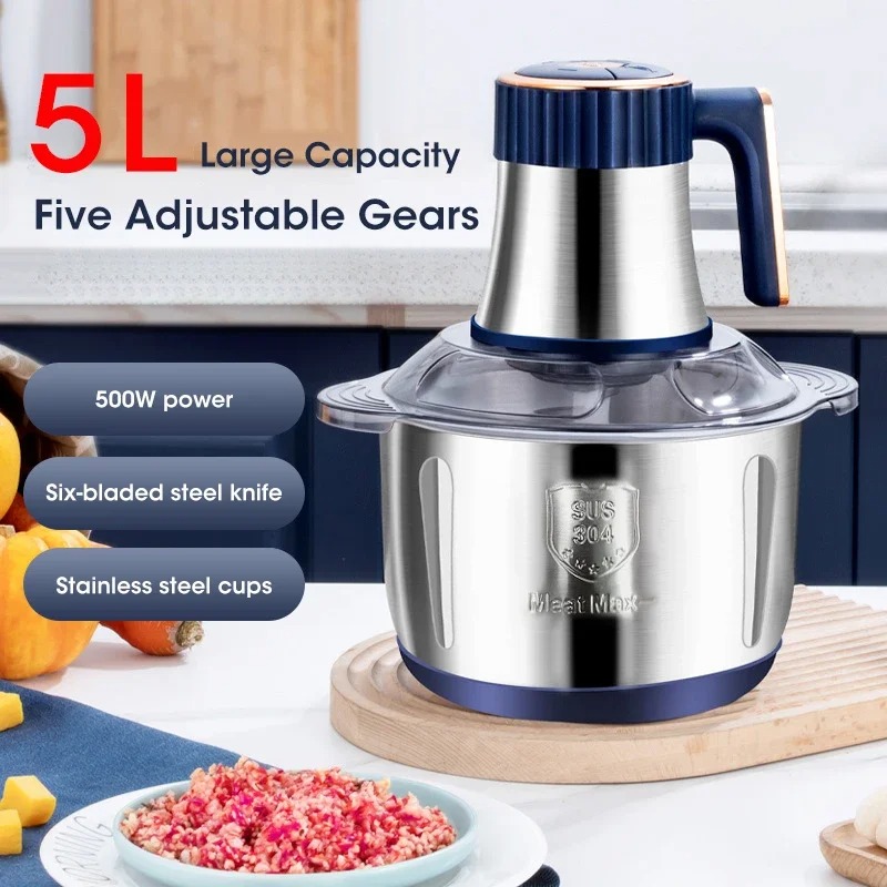 5L Electric Meat Grinder Large - Baby Food Meat บทวิจารณ์และราคา