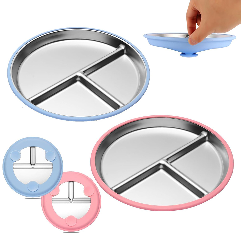 9 Inch Stainless Steel Toddler - Plate Suction Toddler บทวิจารณ์และราคา