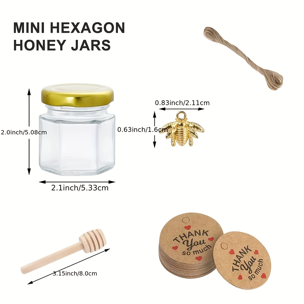 1.5oz, Hexagonal Mini Glass Ho - Baby Food Jars Glass บทวิจารณ์และราคา