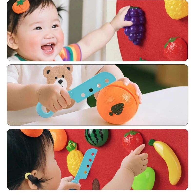 Baby Felt Board Play Food Toys - Baby Food Under 1 Year บทวิจารณ์และราคา