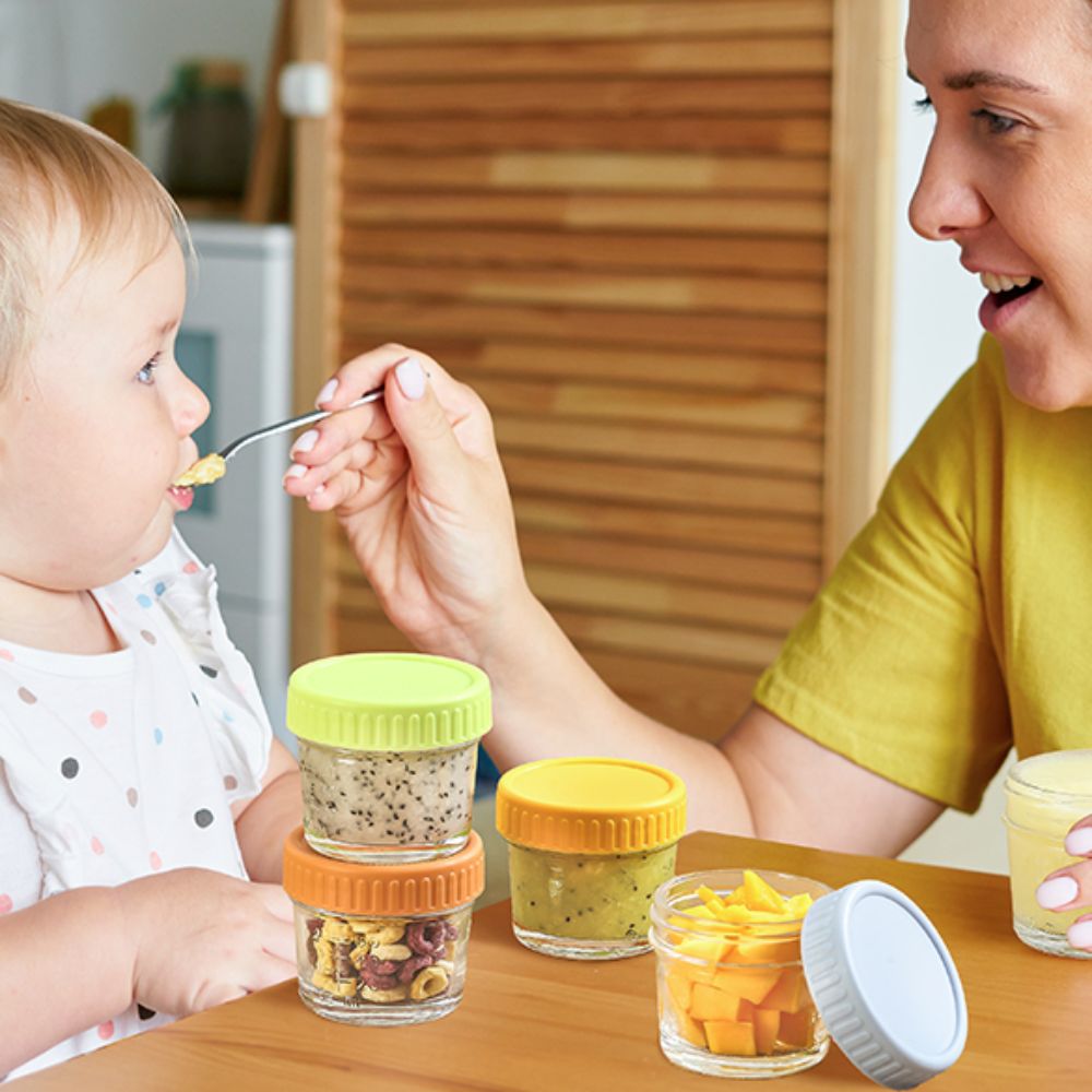 6pcs Multipurpose Glass Baby F - Baby Food Jars Glass บทวิจารณ์และราคา